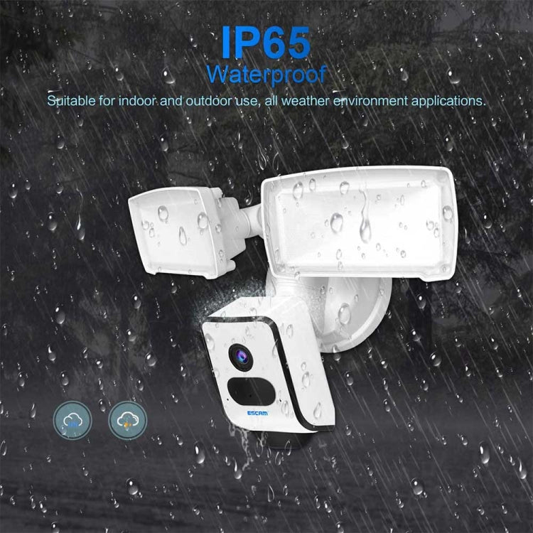 ESCAM QF612 3MP WiFi IP Camera & Floodlight, Support Night Vision / PIR Detection, QF612 ESCAM QF612 3MP WiFi IP Camera & Floodlight, Support Night Vision / PIR Detection, QF612